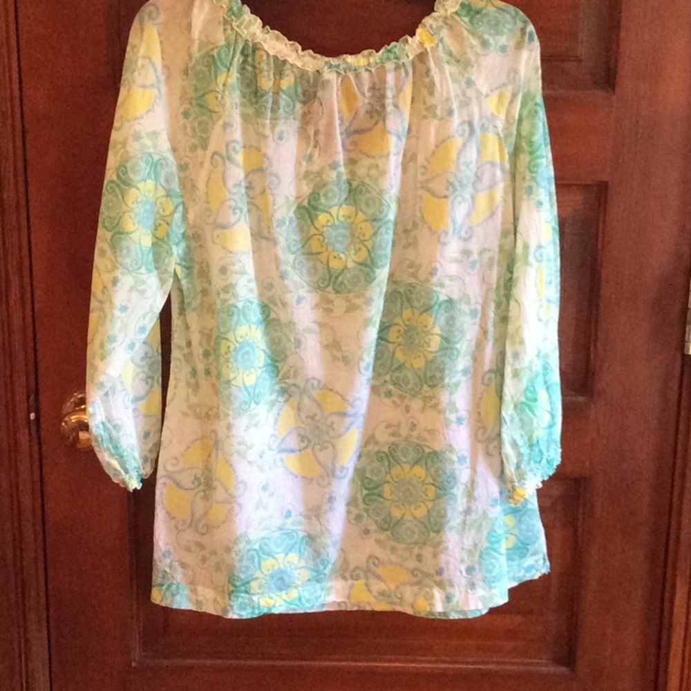 Fresh Produce boho style summer blouse in EUC
